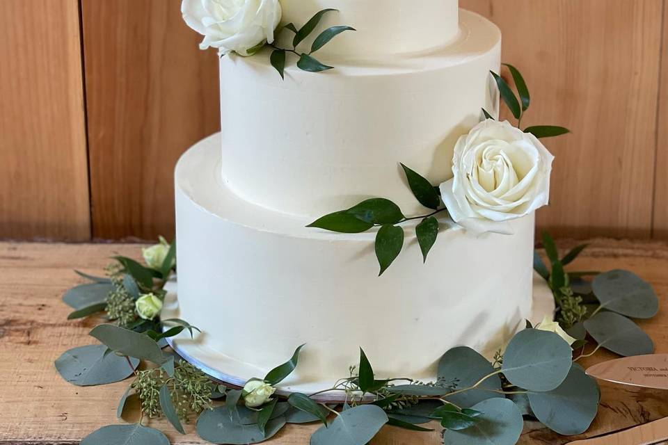 Smooth buttercream floral