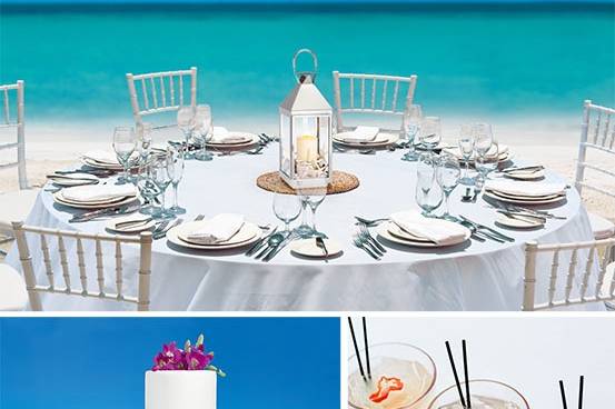 Sandals wedding and reception