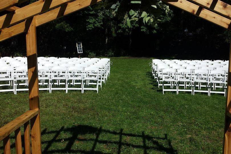 Wedding ceremony area