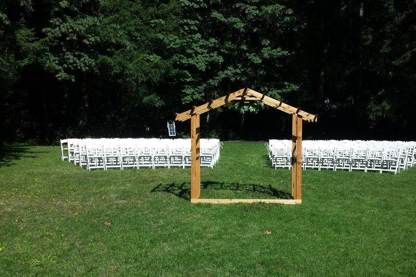 Wedding ceremony area