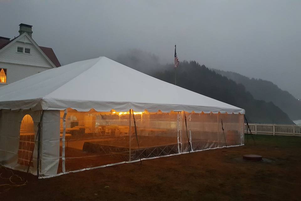 Tent at Heceta Head