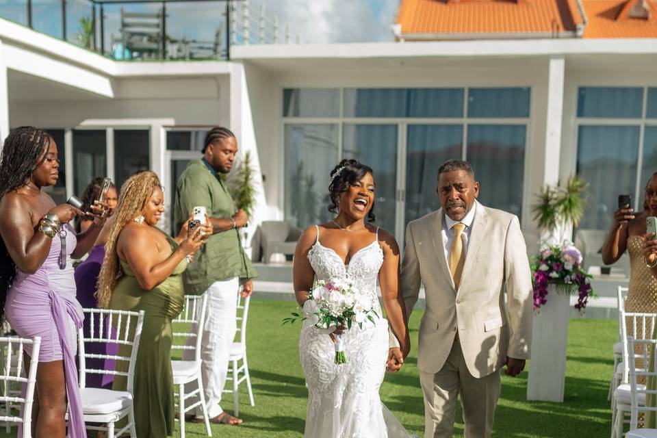 Chris on the big day