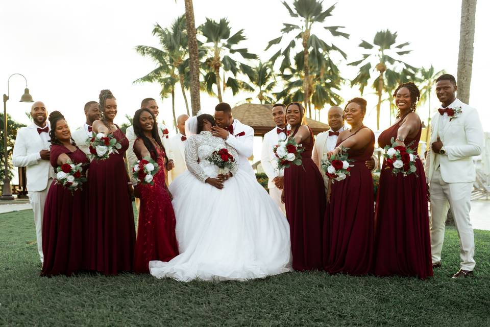 Bride and Groom party
