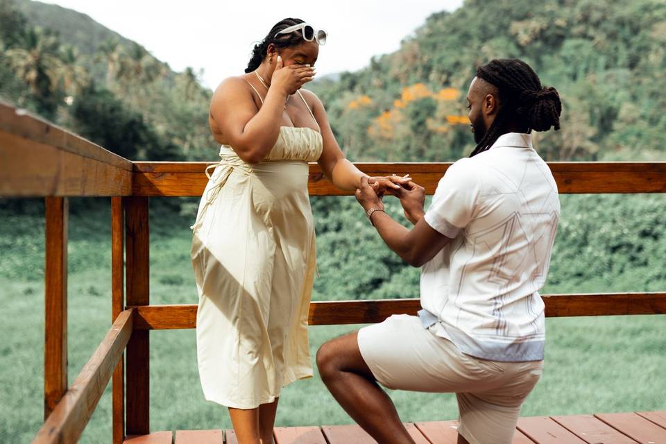 She said yes!