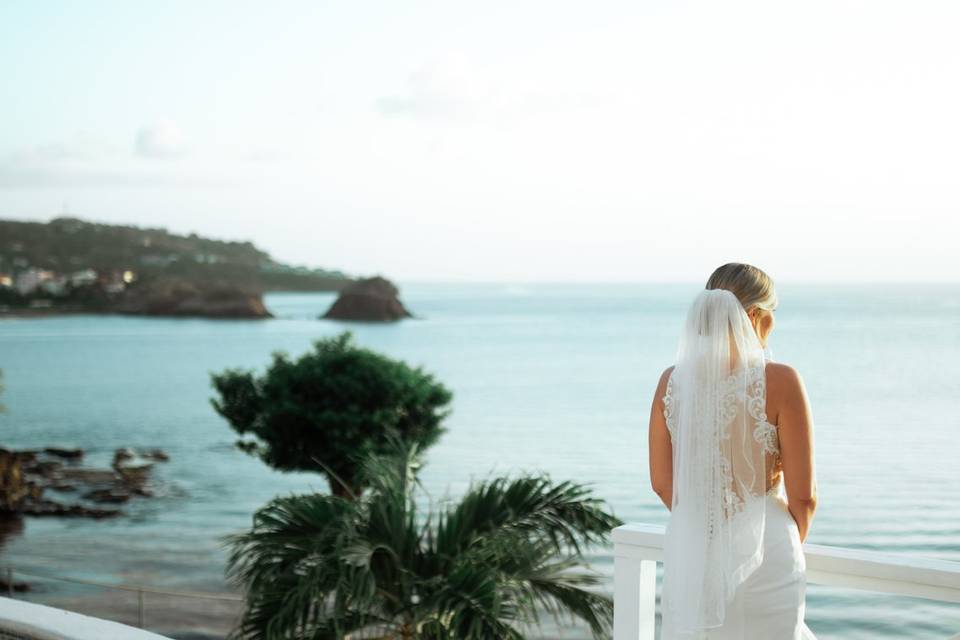 Bride Looking Out