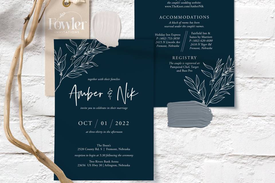 Fowler Design Co. Invitations