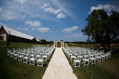 Wedding ceremony area