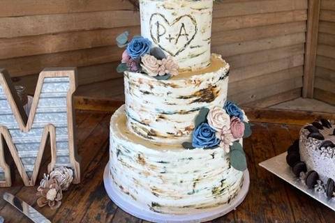 Birch tree Wedding Cake