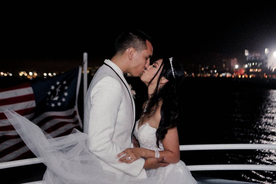 Kiss at sea