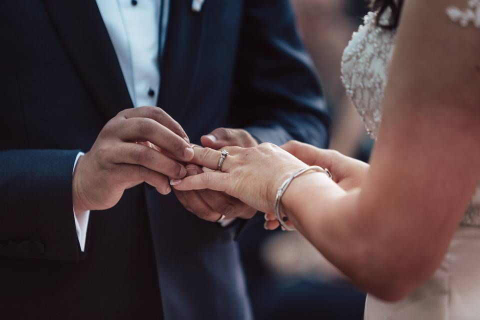 With this ring