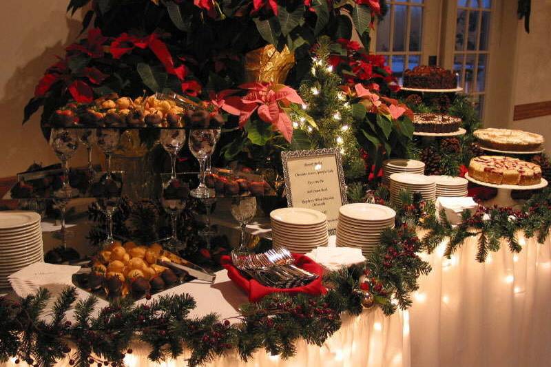 Food table setup