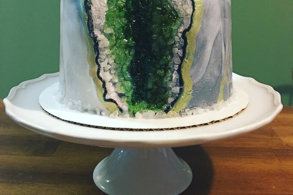 Green greode cake