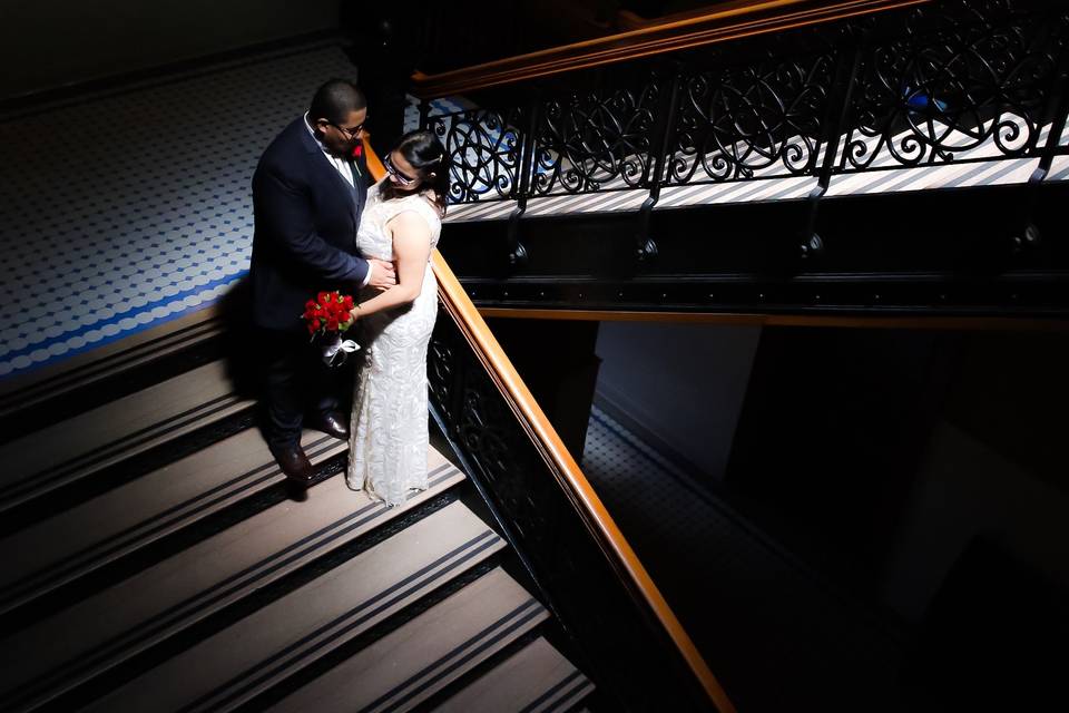 Moment on the stairwell