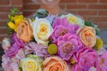 Bride with her bouquet