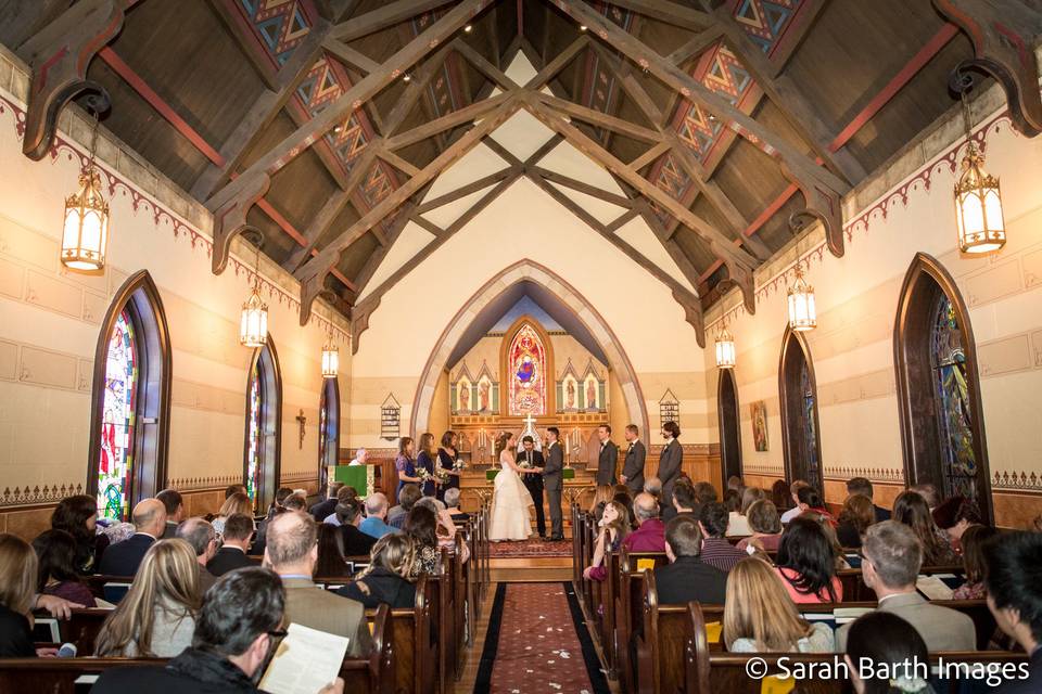 Indoor wedding