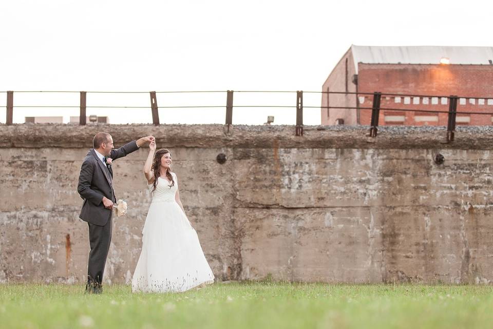 Twirling the bride