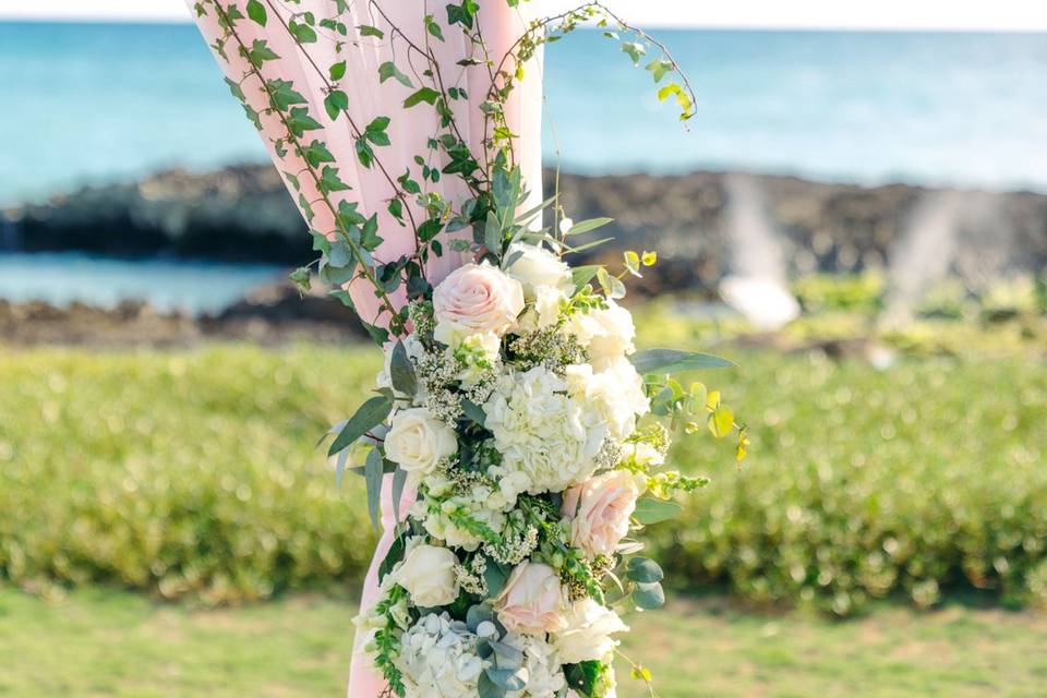 Gazebo floral decor