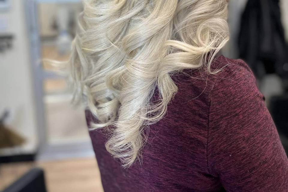 Platinum curls