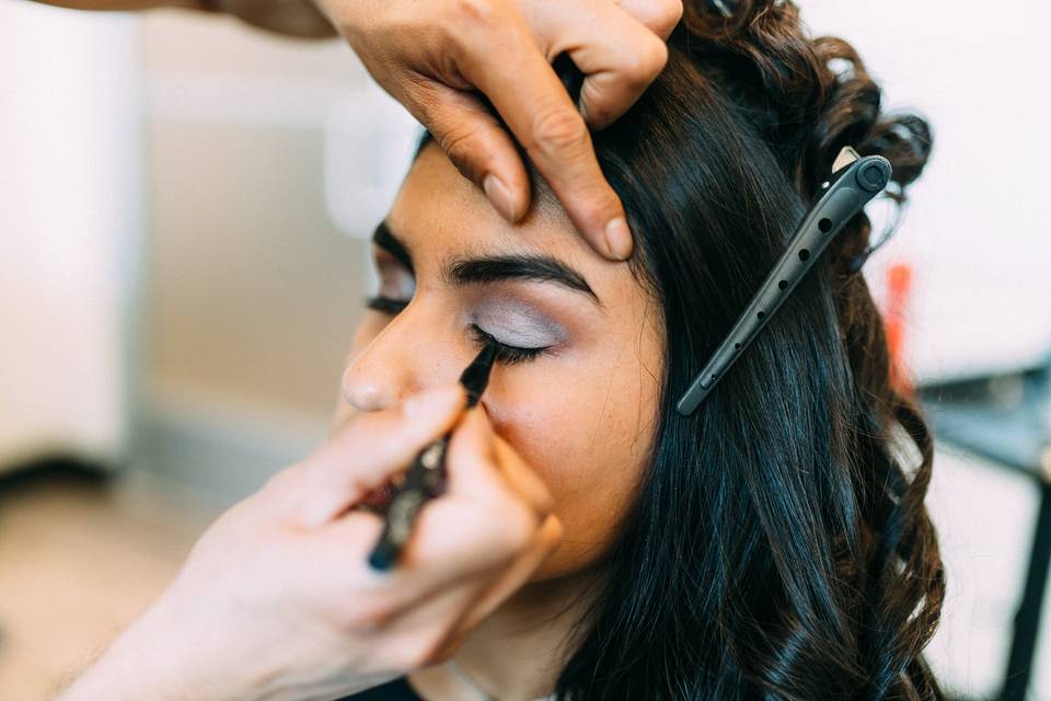 Glamorous makeup