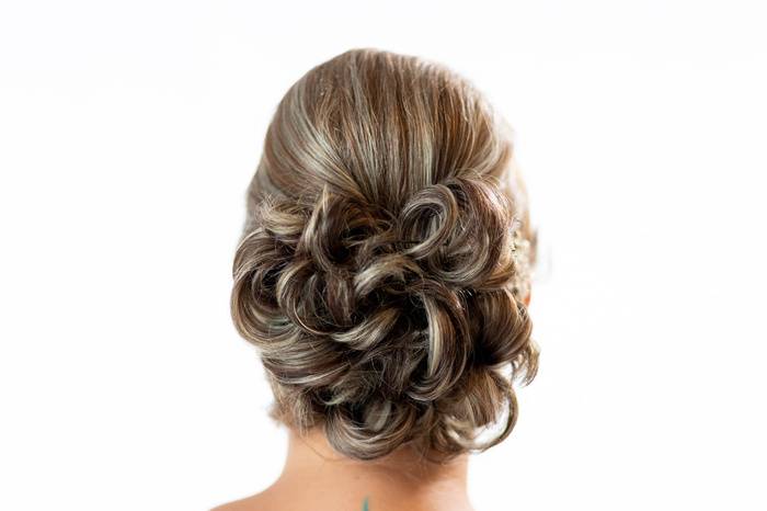 Updo with curls