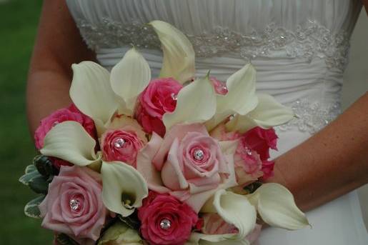 Bridal Bouquet with Mini Callas
