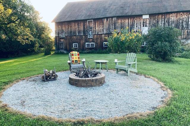 Cozy firepit space