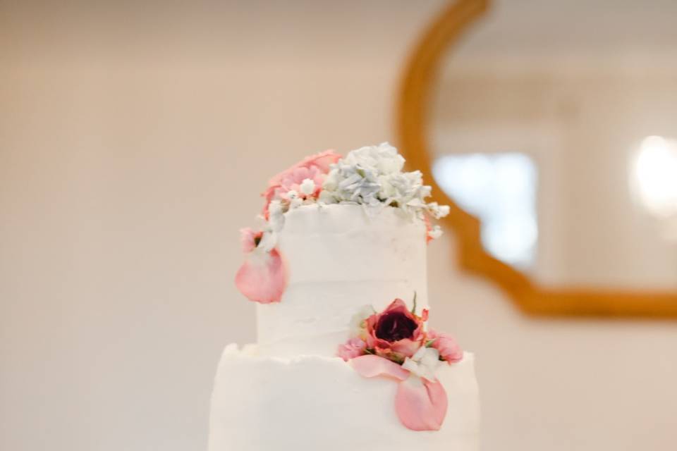 Vanilla Spring Wedding Cake