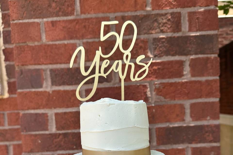 Vanilla Anniversary Cake