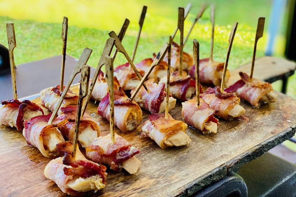 Maple Bacon Chicken Skewers