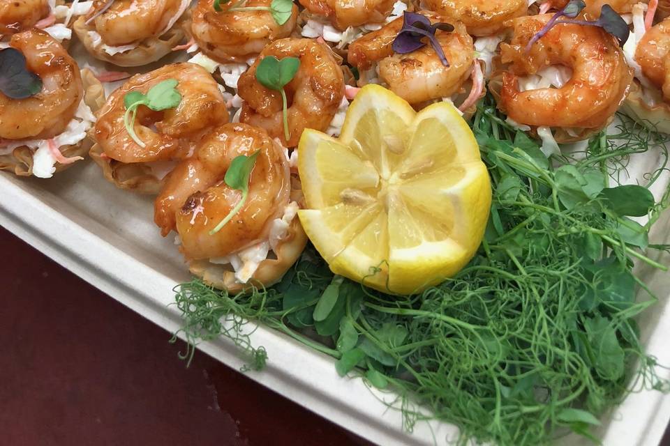 Shrimp coleslaw shooters