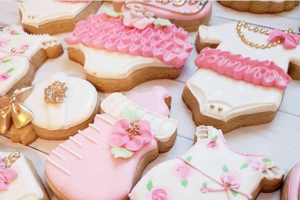 Baby shower sugar cookies