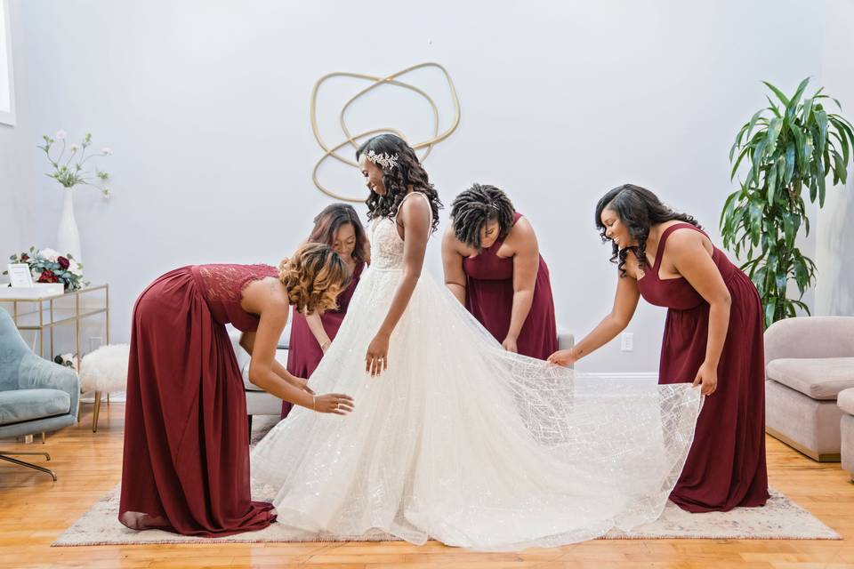 Lovely bridesmaids