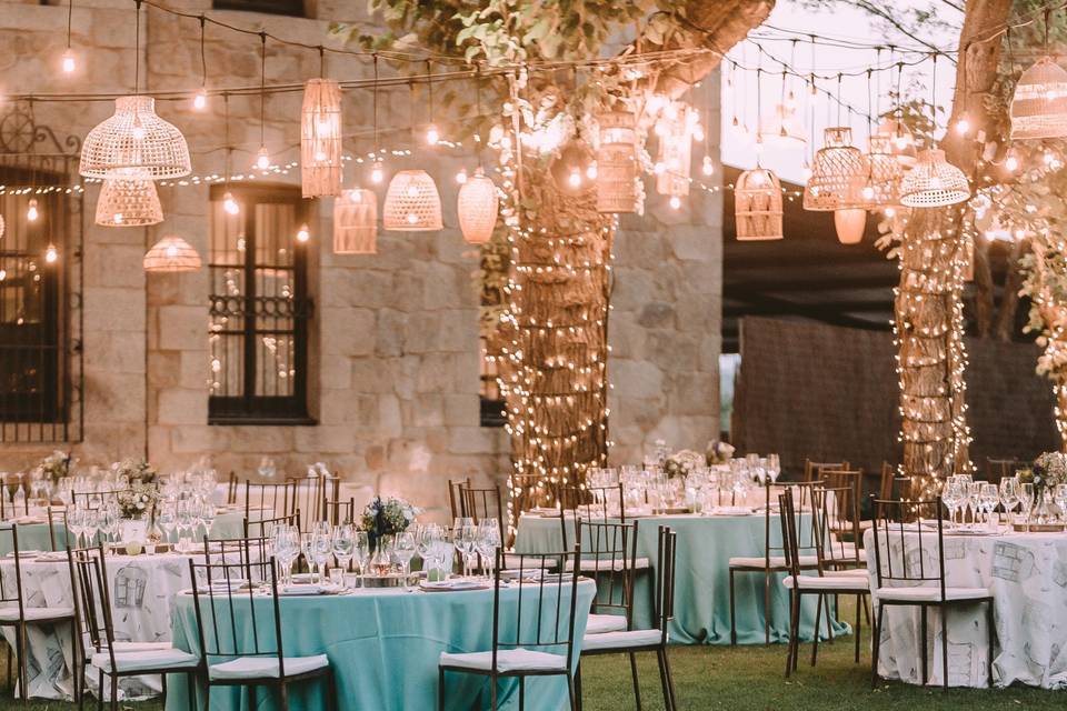 Magical garden lawn wedding