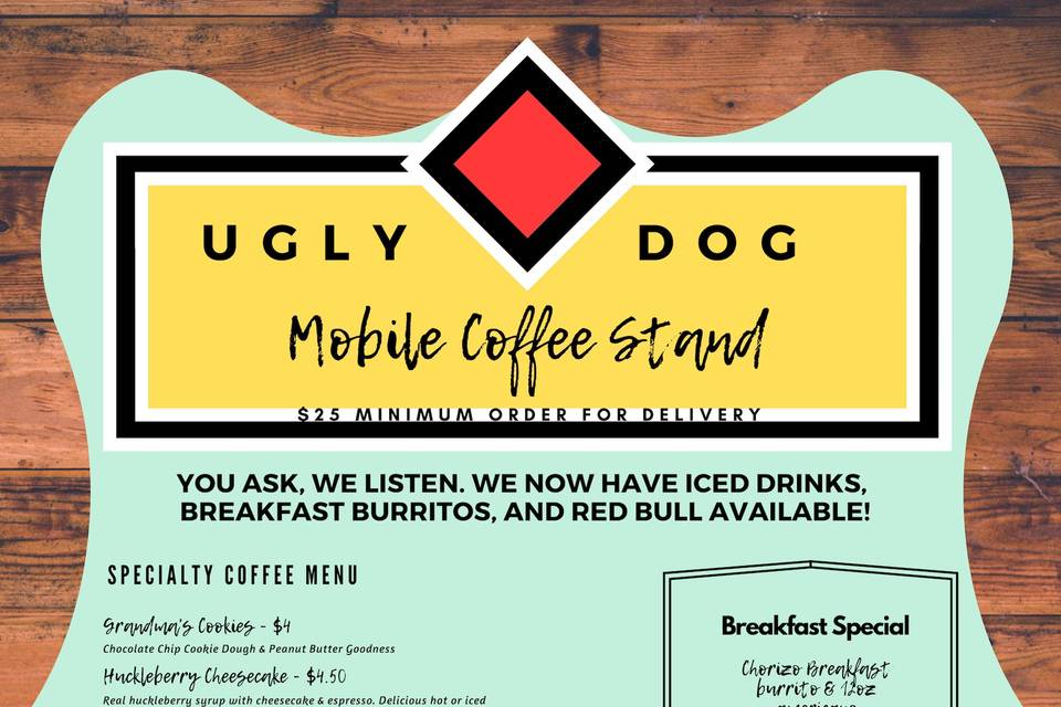 Ugly Dog Mobile Coffee Stand