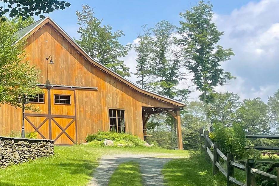 Driveway to barn