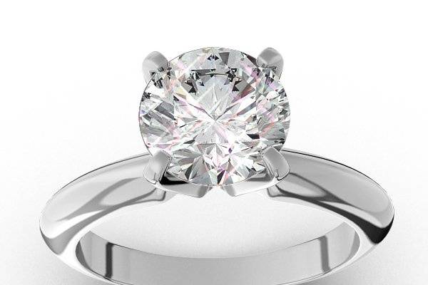 Round cut diamond