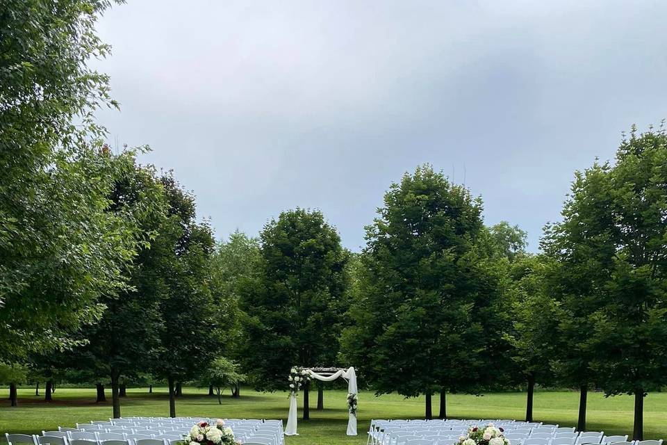 Ceremony setup