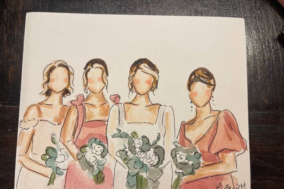 Watercolor guest portrait