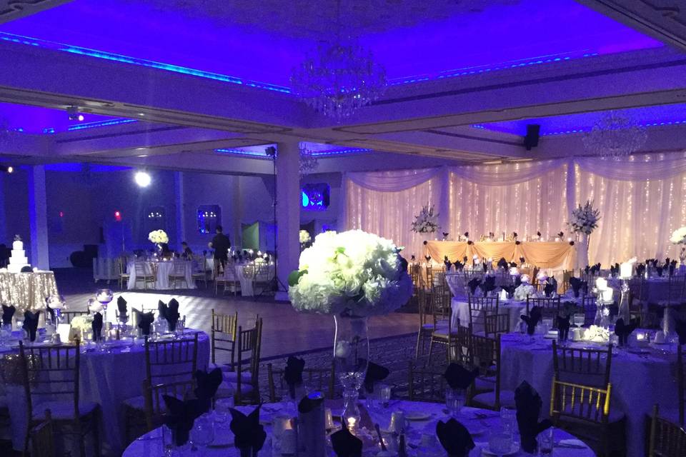 Wedding reception area