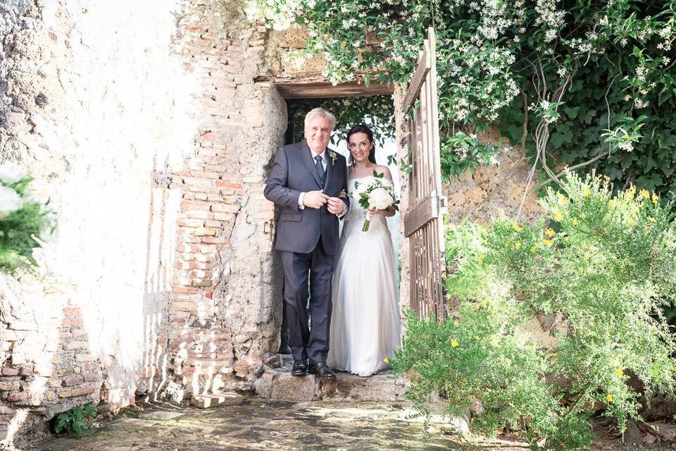 Bride and her father