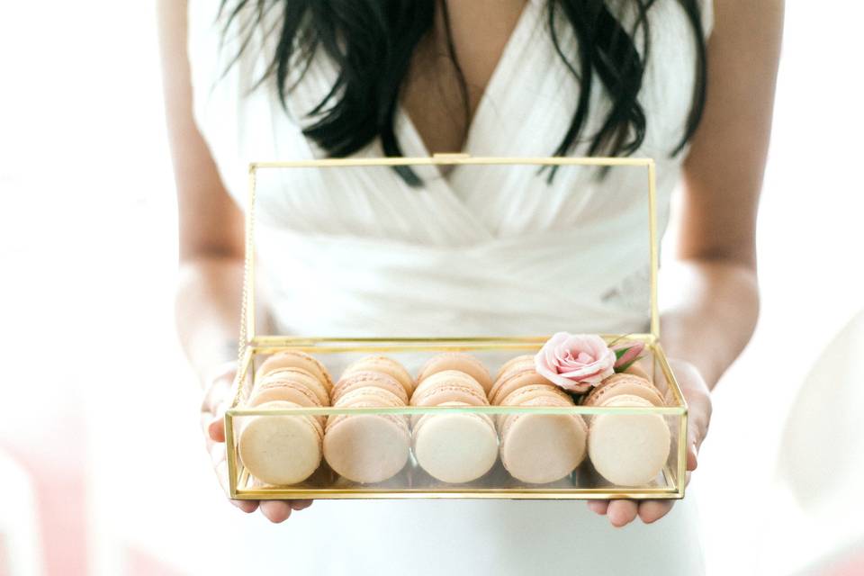 A box of macarons