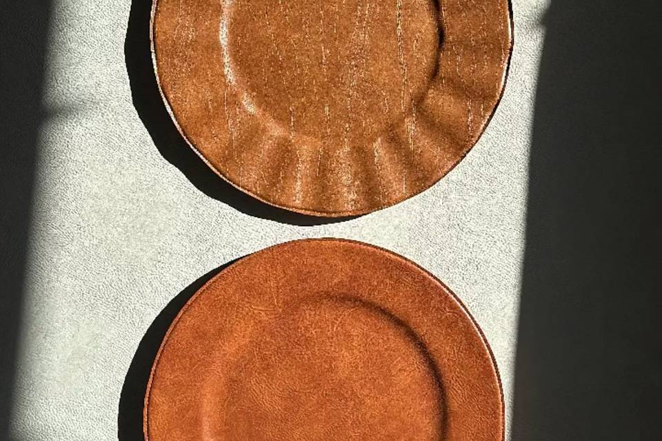 Leather Charger Plates