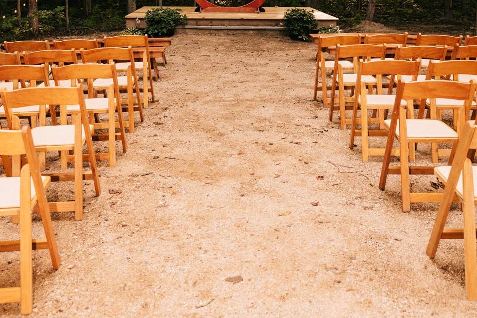 Ceremony in Woods