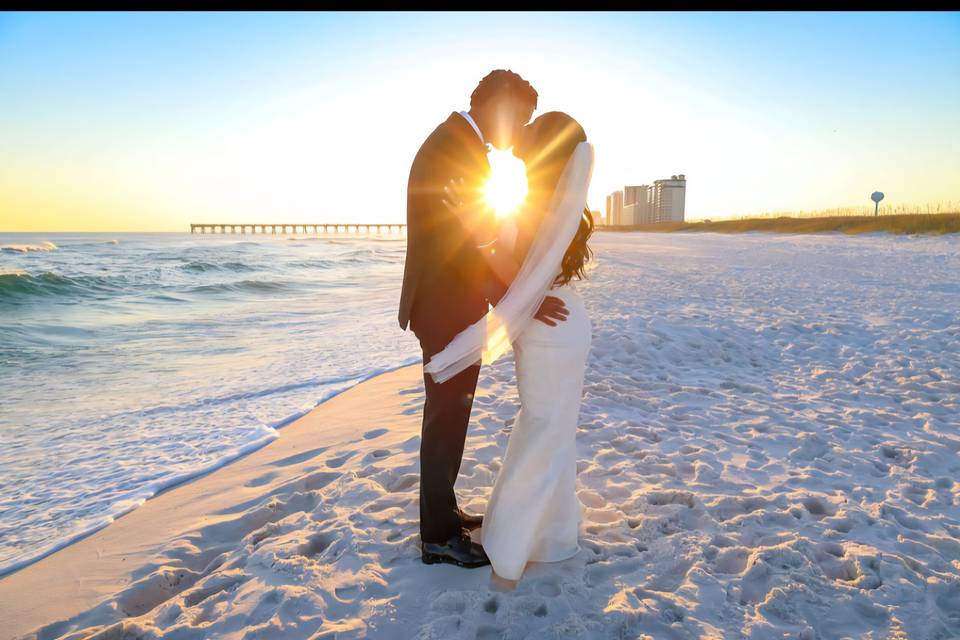 Navarre Sunset Beach Wedding