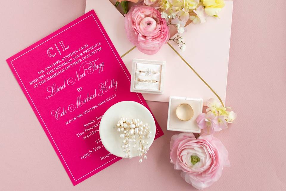 Invitation Flat lay