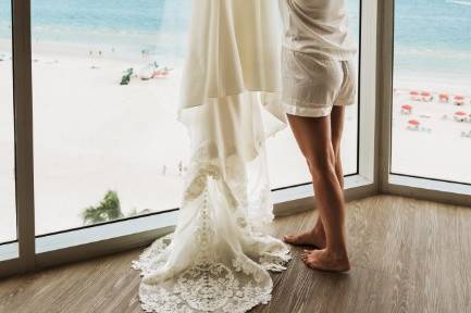 Bride and Dress