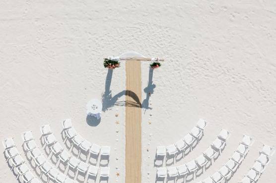 Aerial View Ceremony