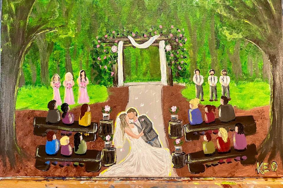 Live Wedding Painting