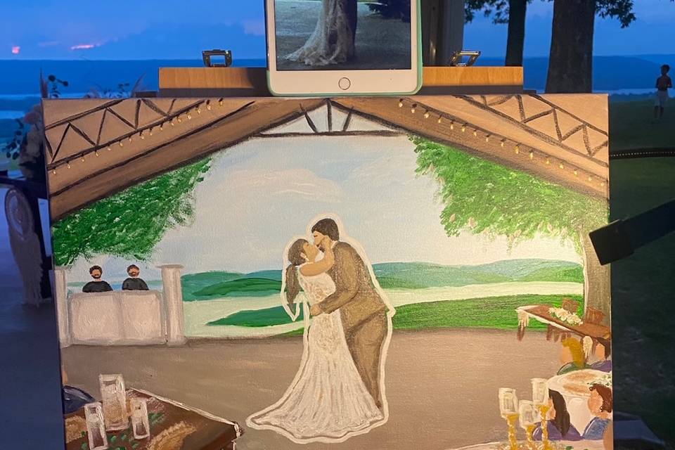 Live Wedding Painting