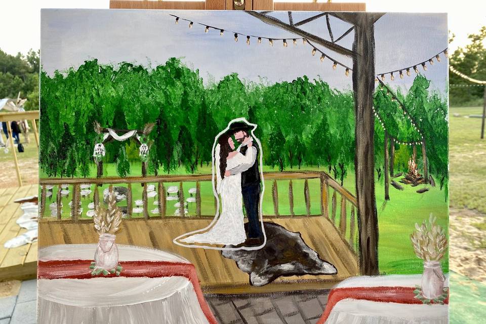 Live Wedding Painting